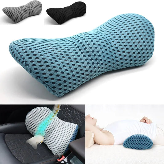 Cuscino Lombare in Memory Foam Traspirante: Comfort Ergonomico Ideale per Casa, Ufficio e Viaggi in Auto